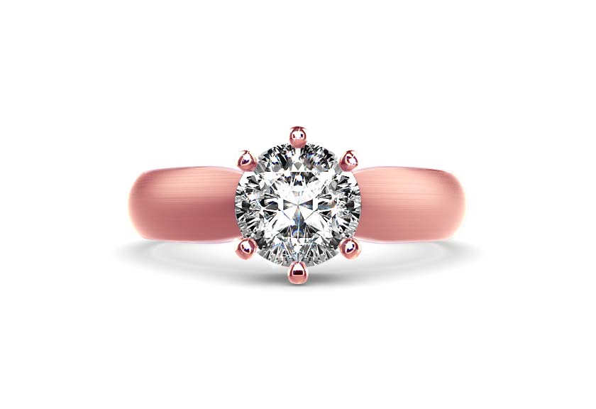 rose gold - round - mattiert