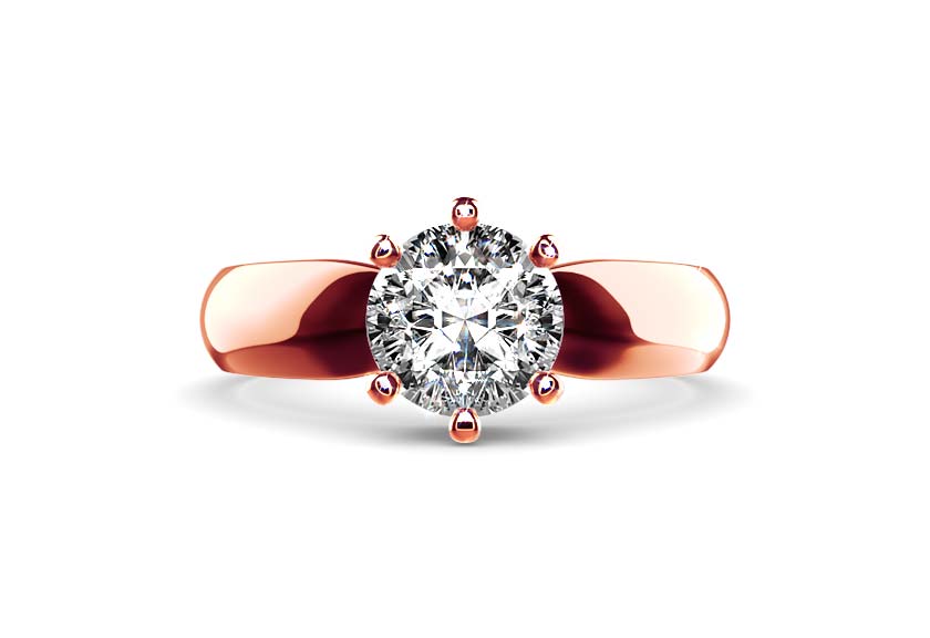 rose gold - round - poliert