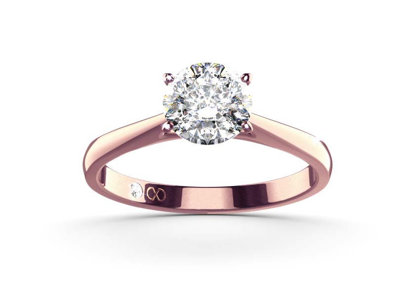 rose gold - round - poliert