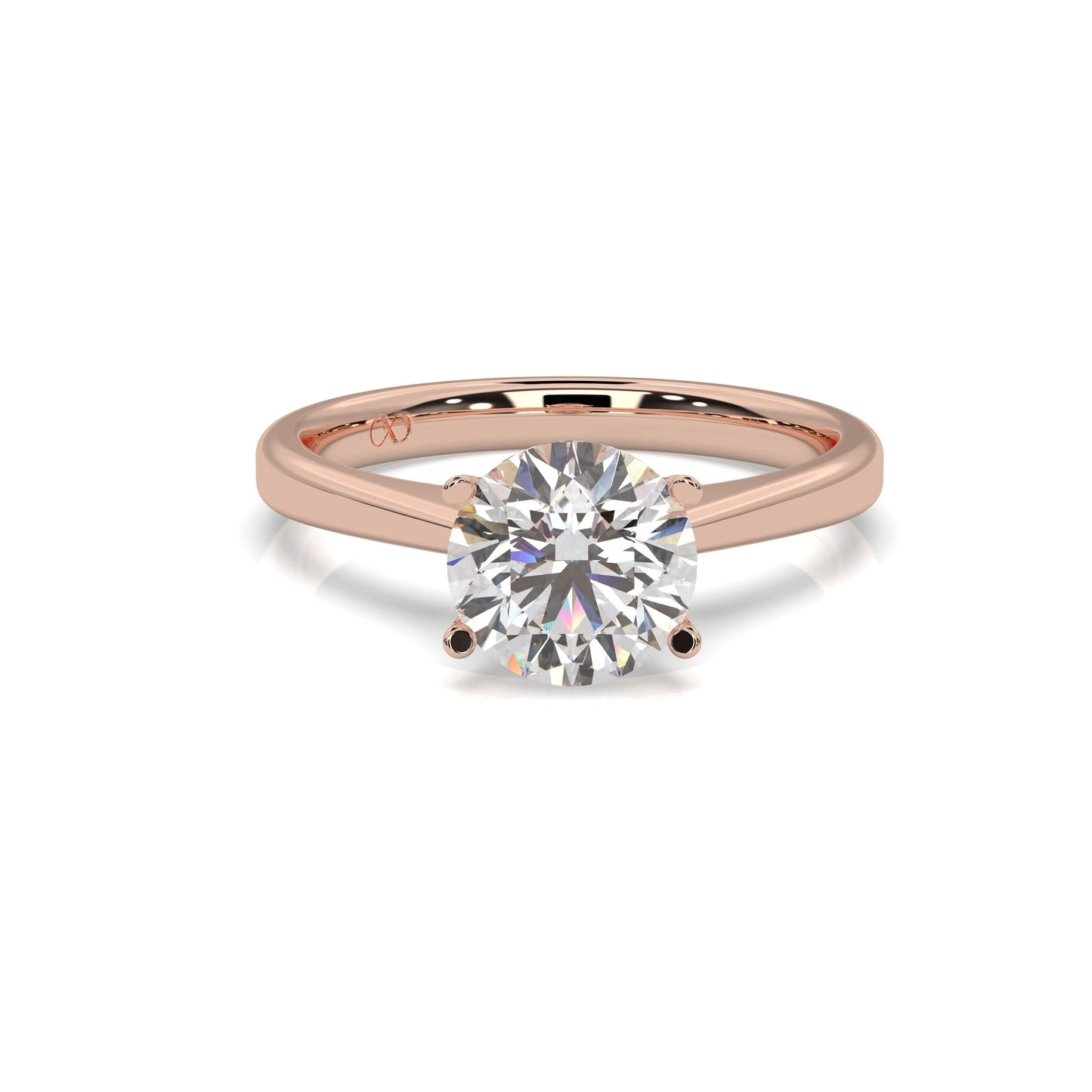 rose gold - round - poliert