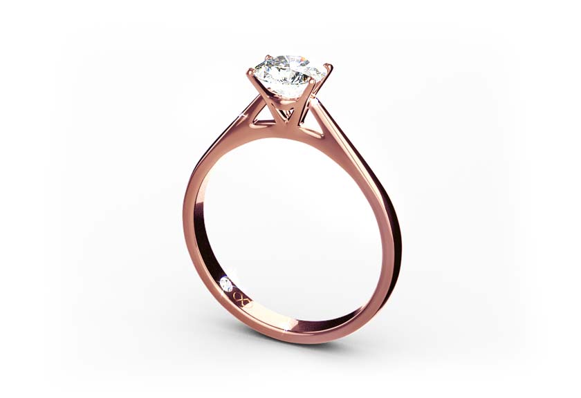 rose gold - round - poliert