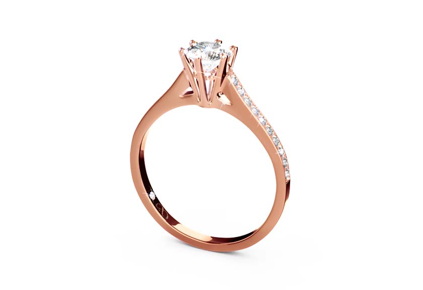 rose gold - round - poliert