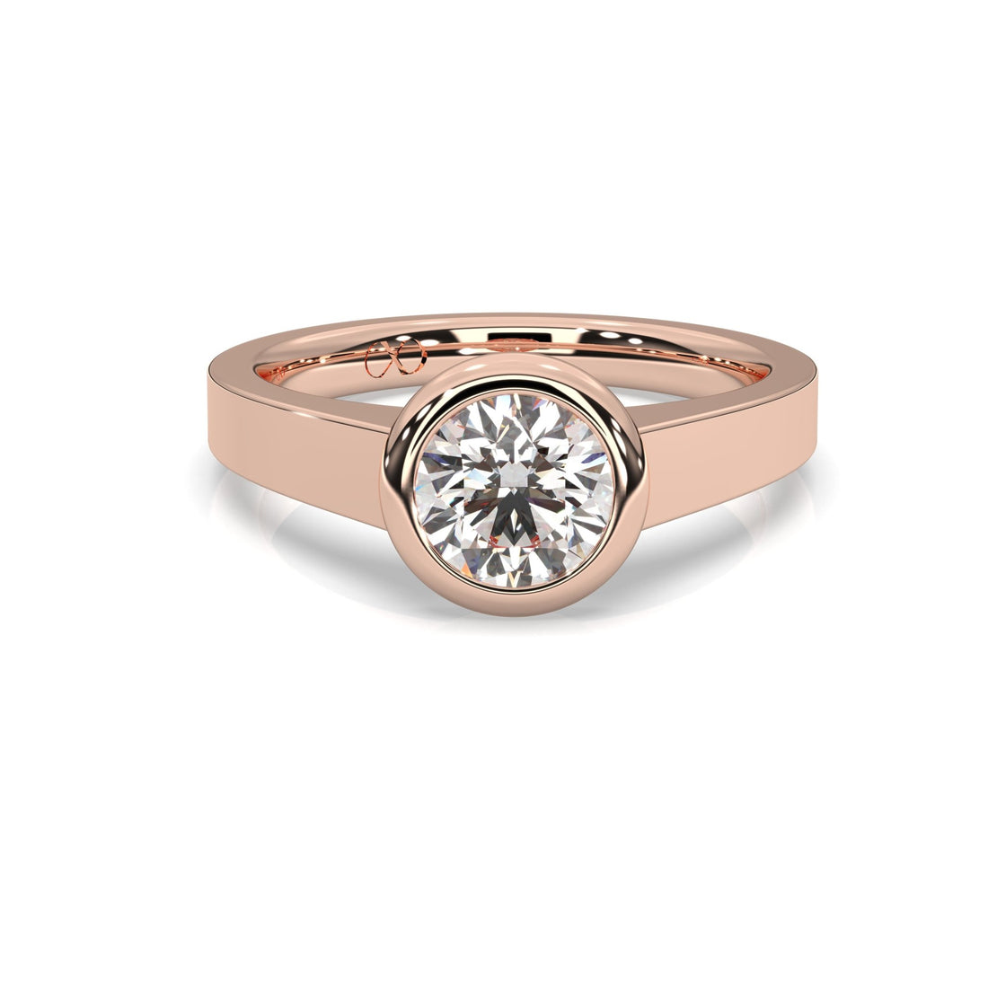 rose gold - round - poliert