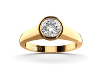 yellow gold - round - poliert