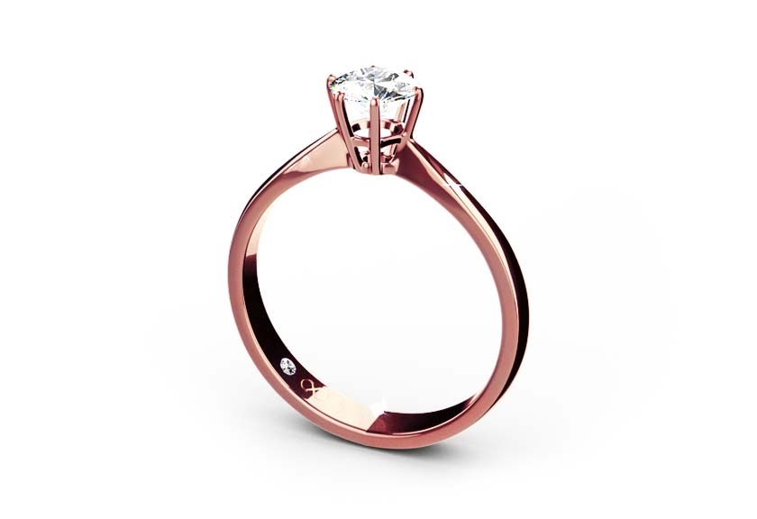 rose gold - round - poliert