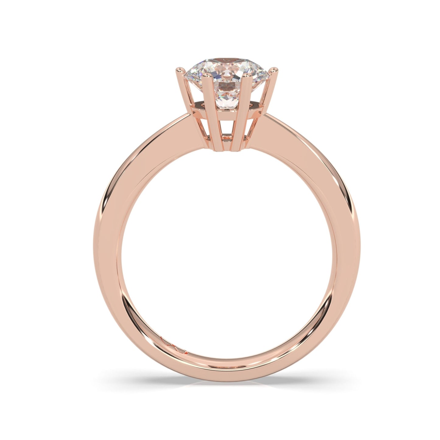 rose gold - round - poliert