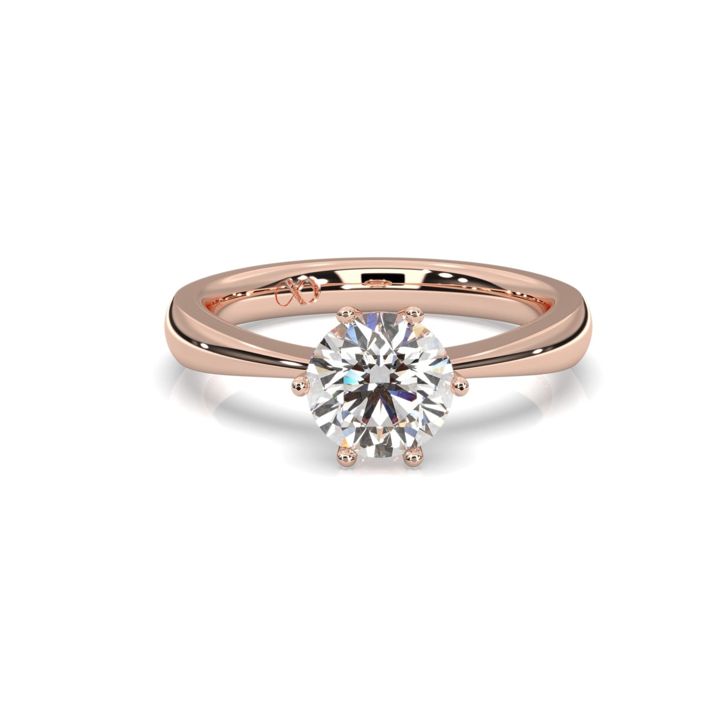 rose gold - round - poliert