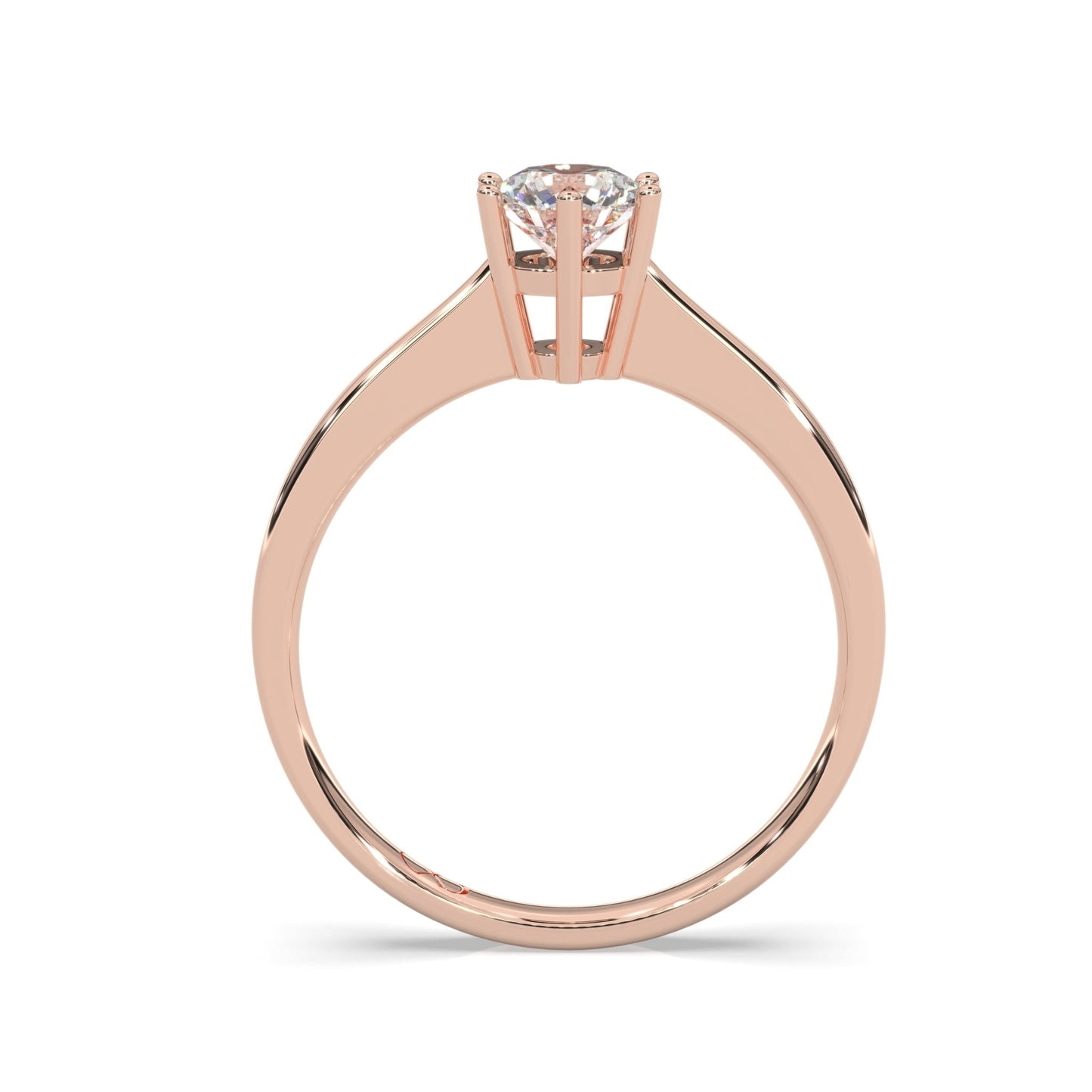 rose gold - round - poliert