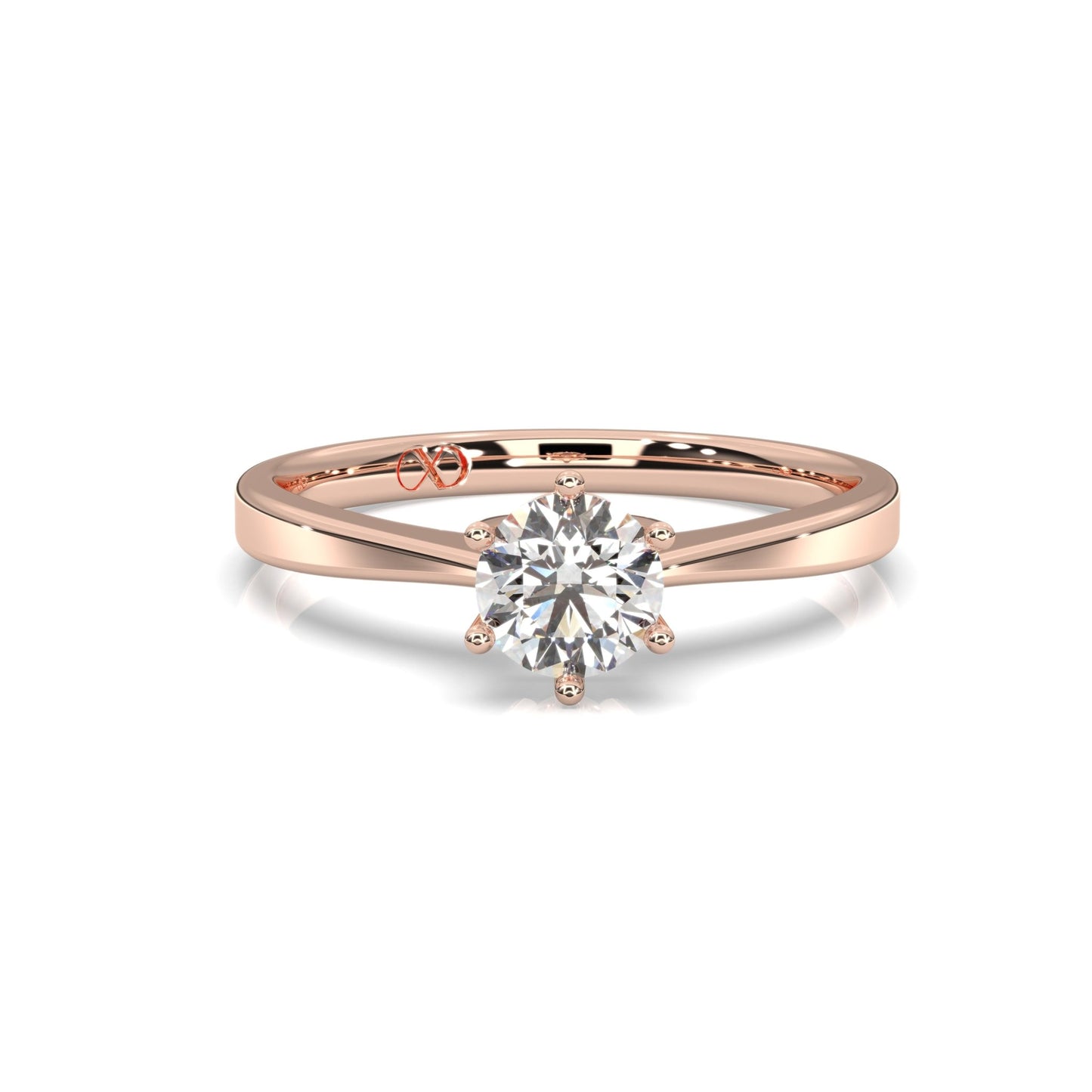 rose gold - round - poliert