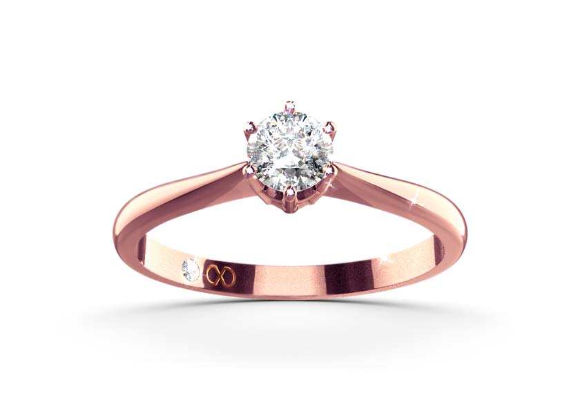 rose gold - round - poliert