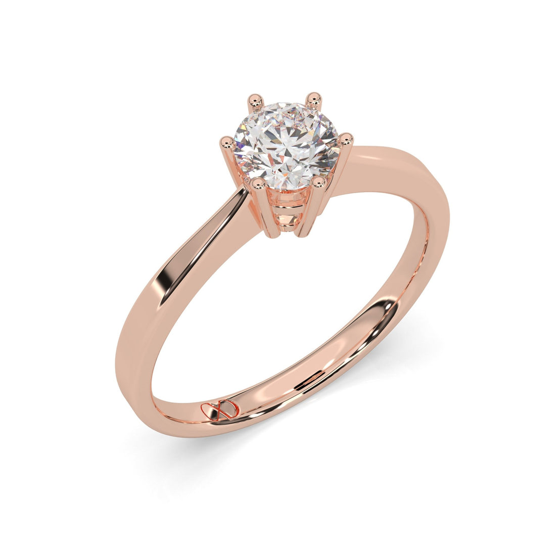 rose gold - round - poliert