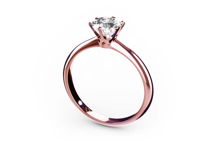 rose gold - round - poliert