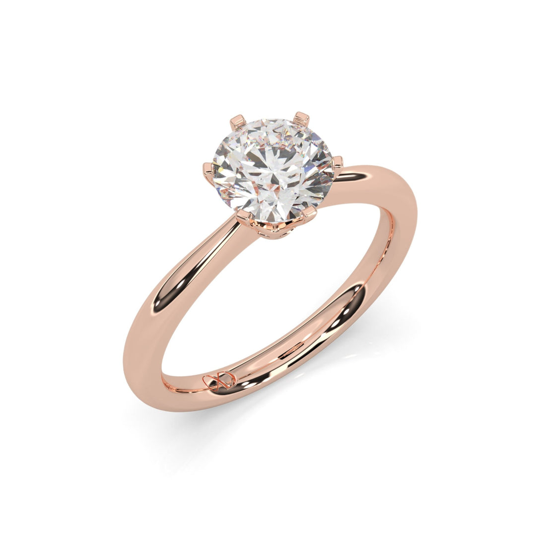 rose gold - round - poliert