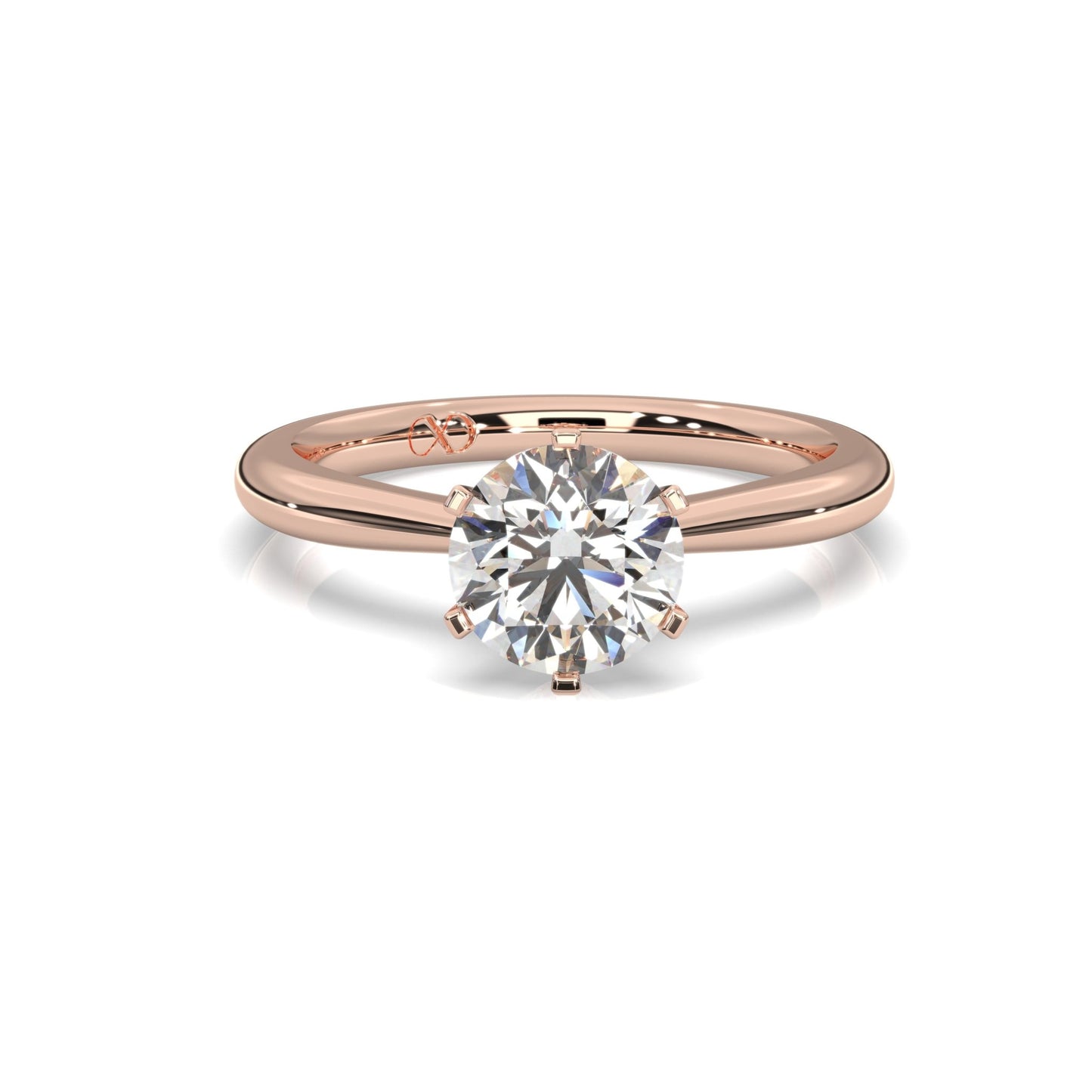 rose gold - round - poliert