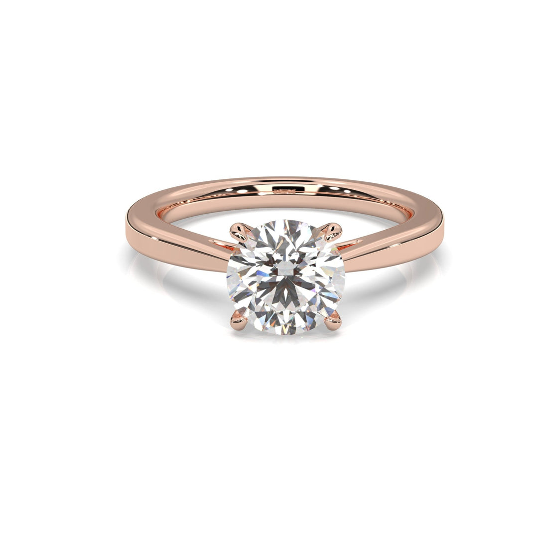 rose gold - round - poliert