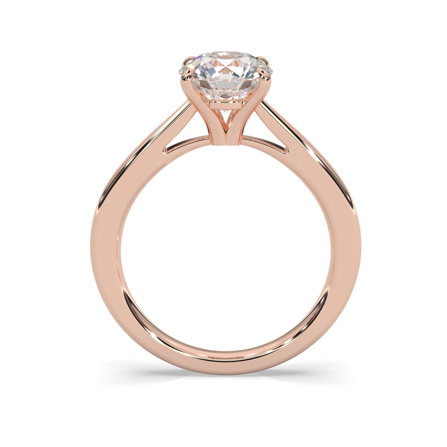 rose gold - round - poliert