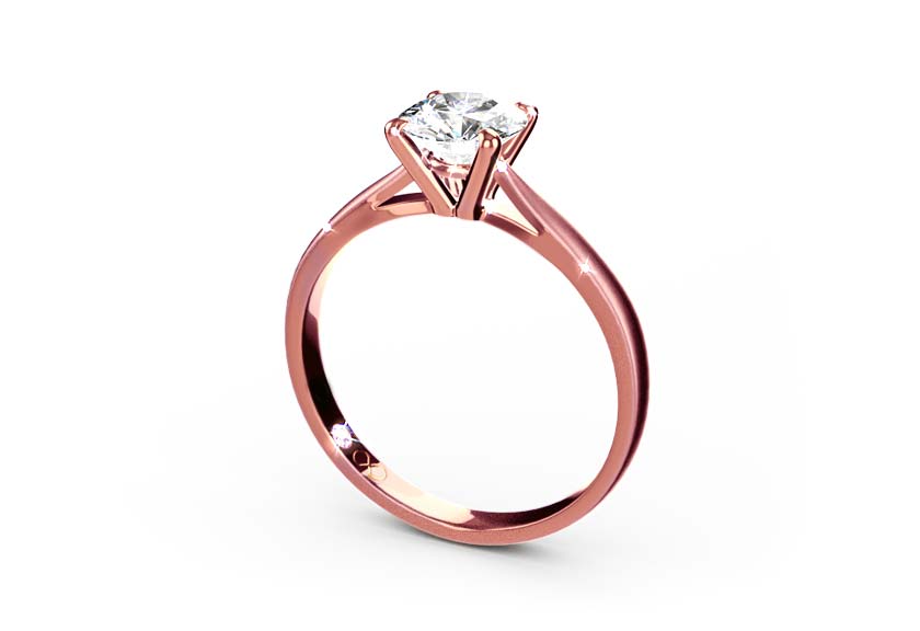 rose gold - round - mattiert