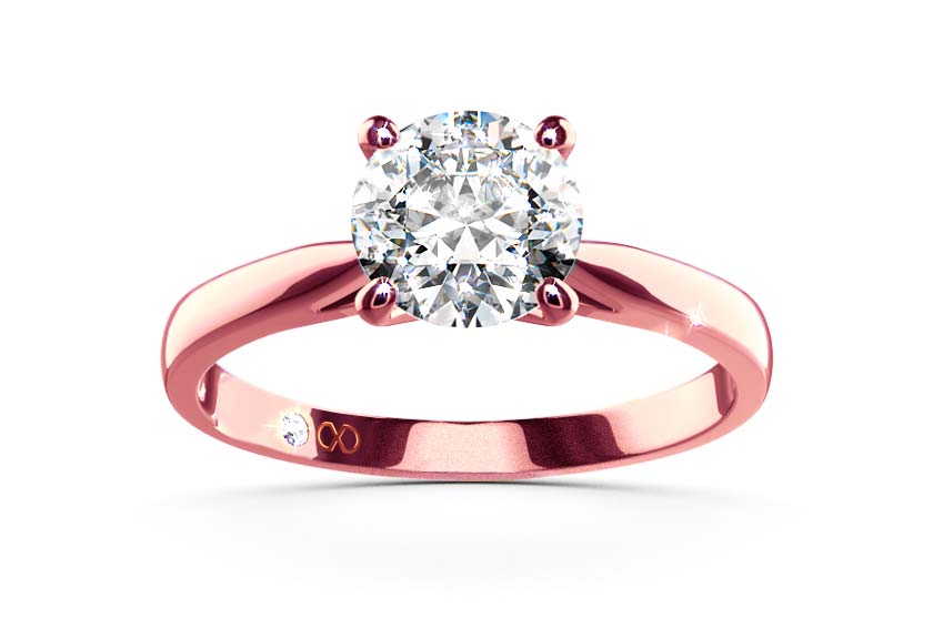 rose gold - round - poliert