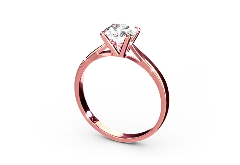 rose gold - round - poliert