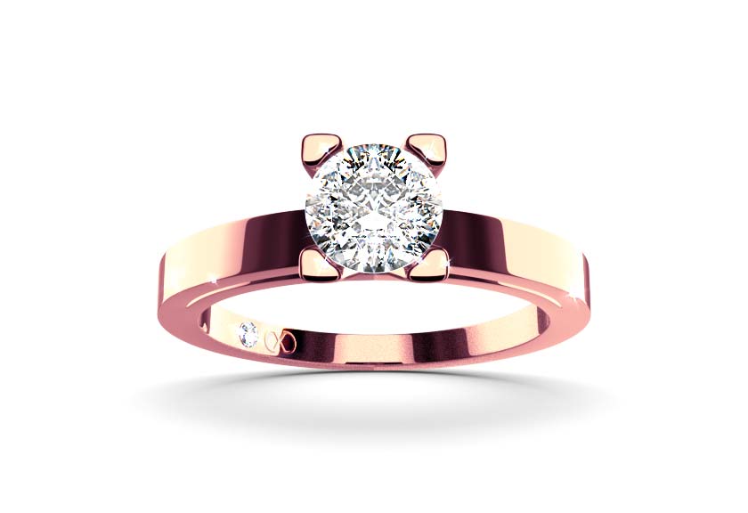 rose gold - round - poliert