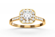 yellow gold - round - poliert