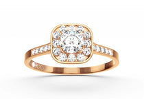 rose gold - round - poliert