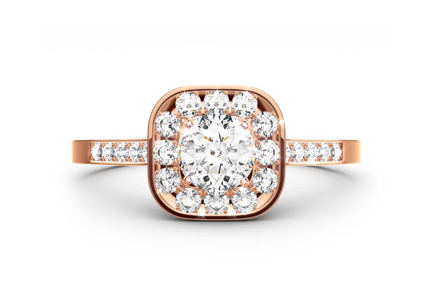 rose gold - round - poliert