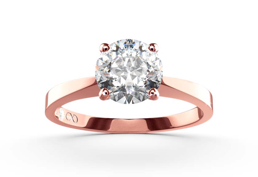 rose gold - round - poliert