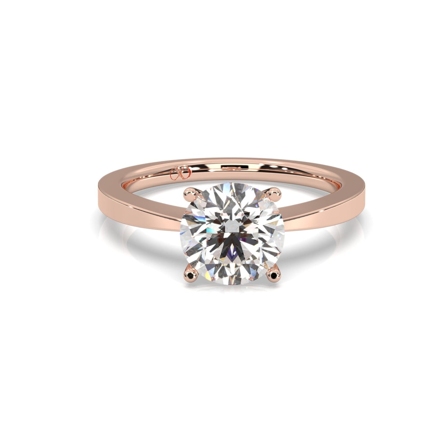 rose gold - round - poliert