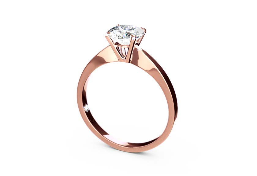 rose gold - round - poliert