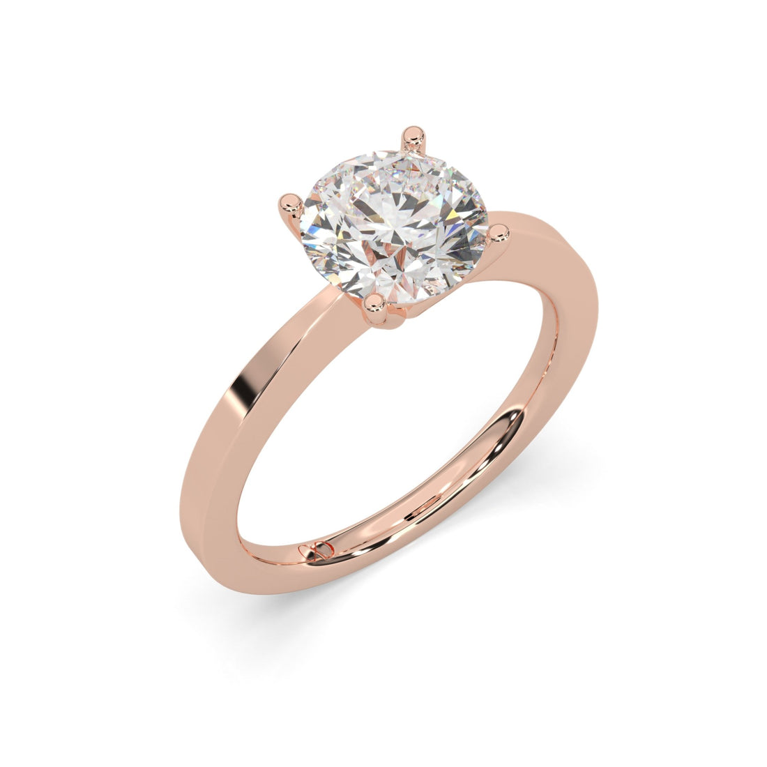 rose gold - round - poliert