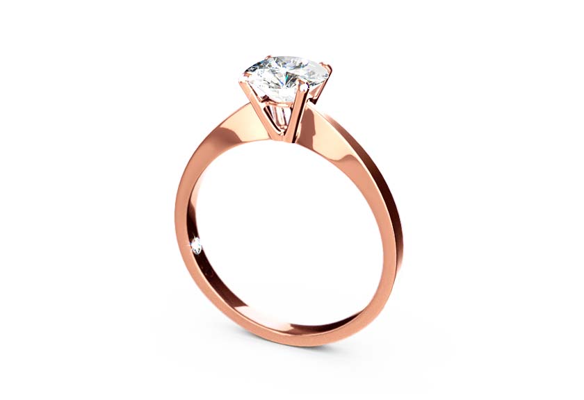 rose gold - round - mattiert