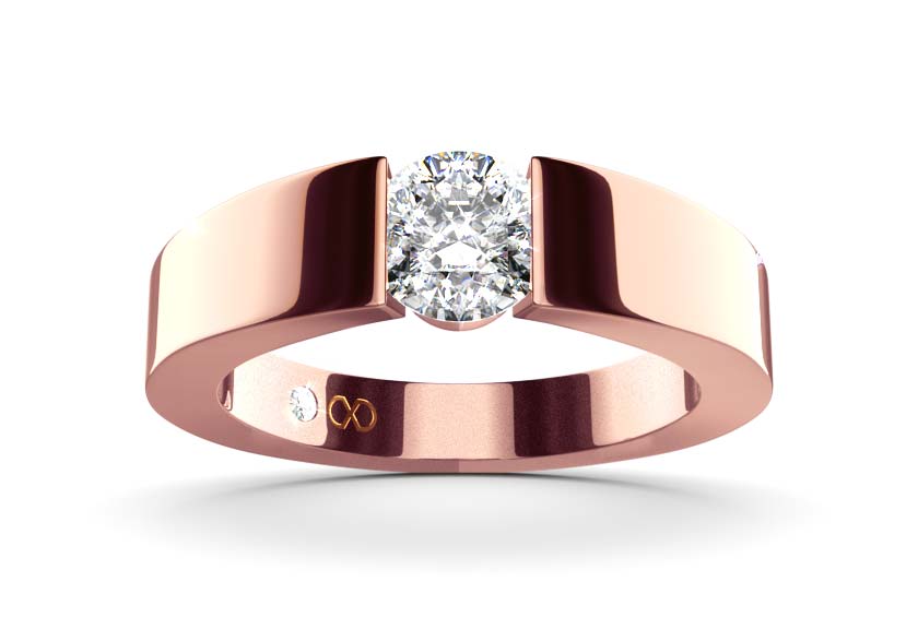 rose gold - round - poliert