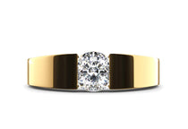 yellow gold - round - poliert