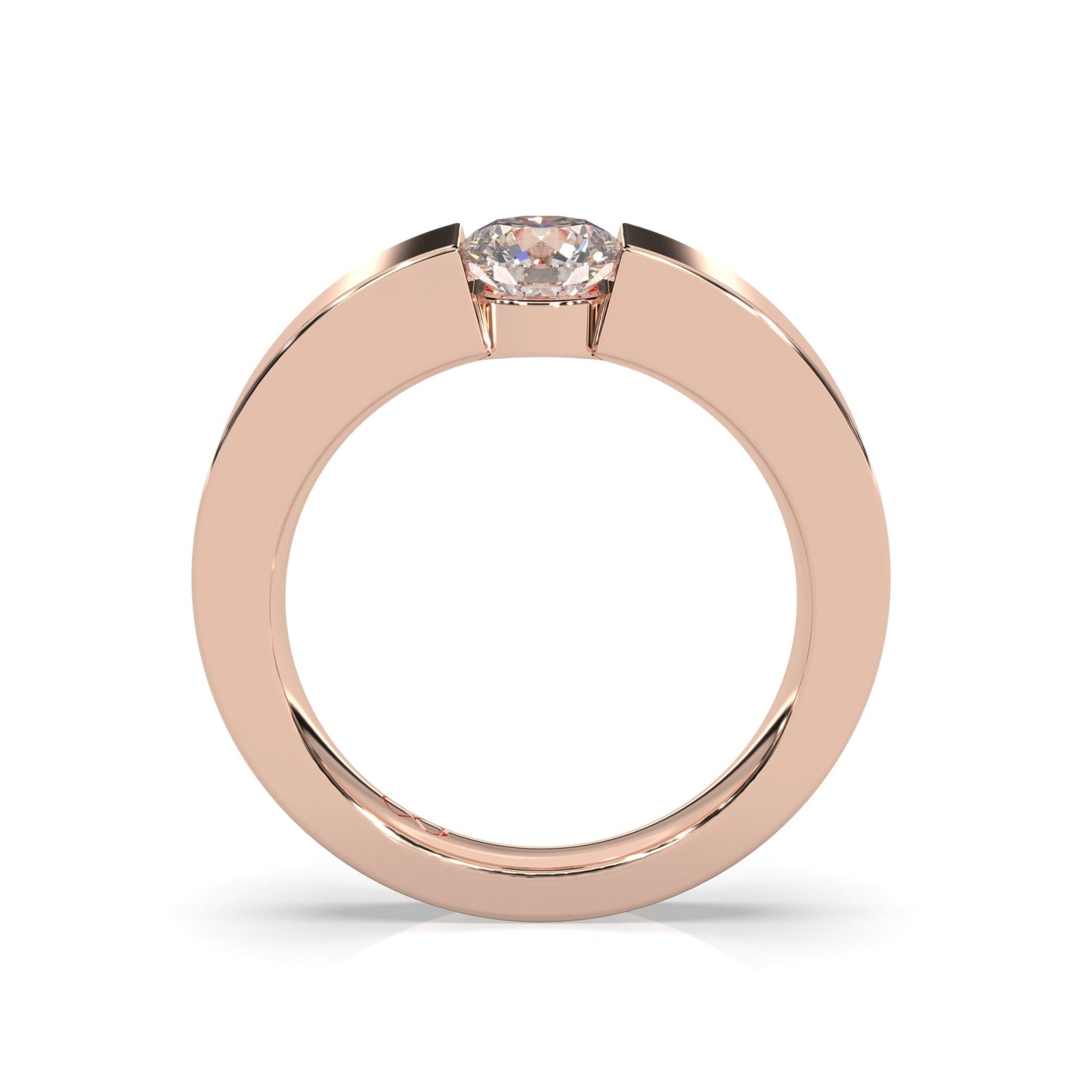 rose gold - round - poliert