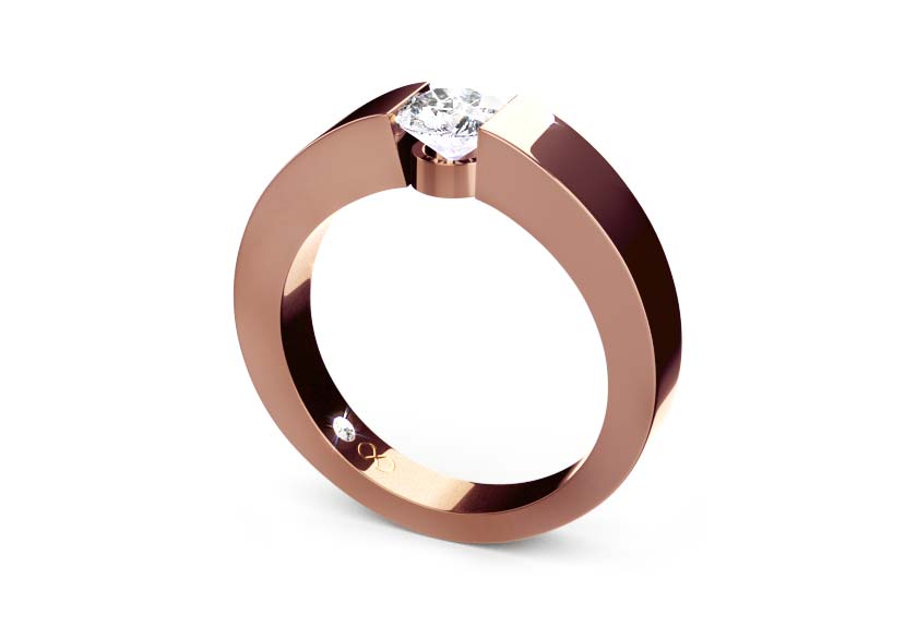 rose gold - round - poliert