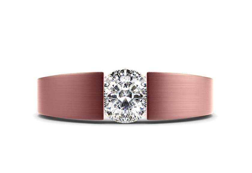 rose gold - round - mattiert