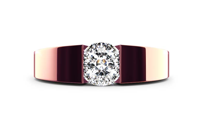 rose gold - round - poliert