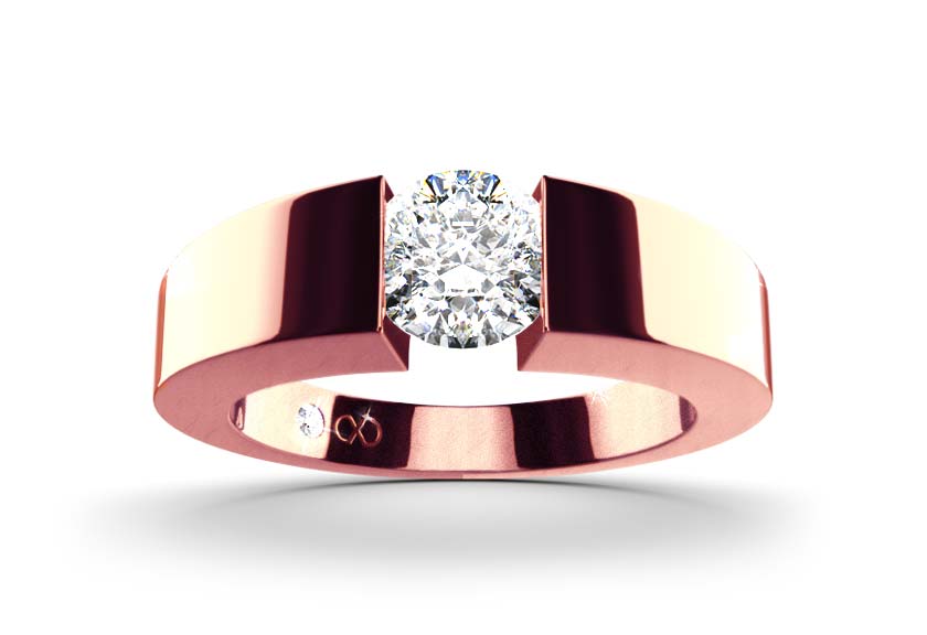 rose gold - round - poliert