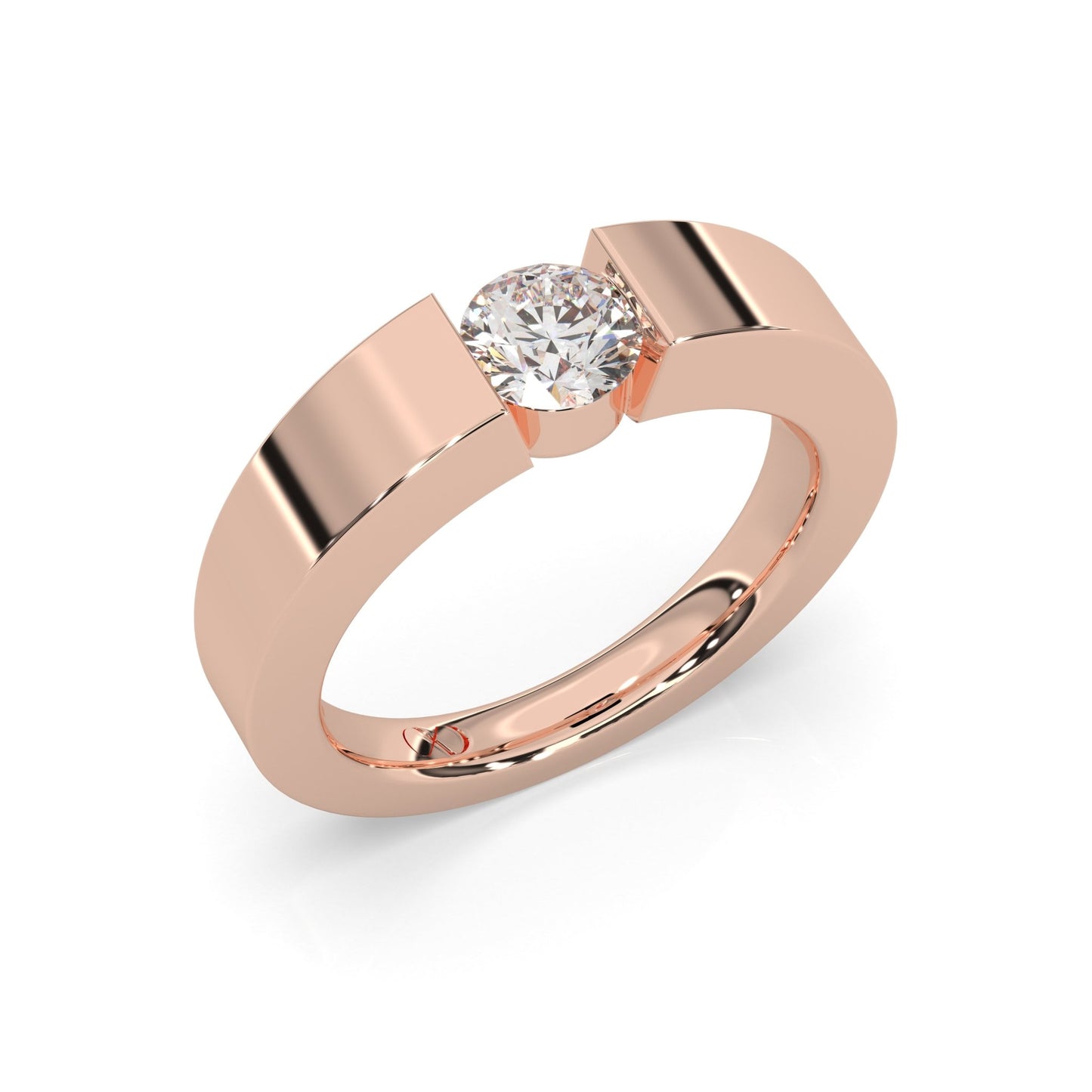 rose gold - round - poliert