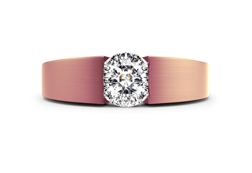 rose gold - round - mattiert