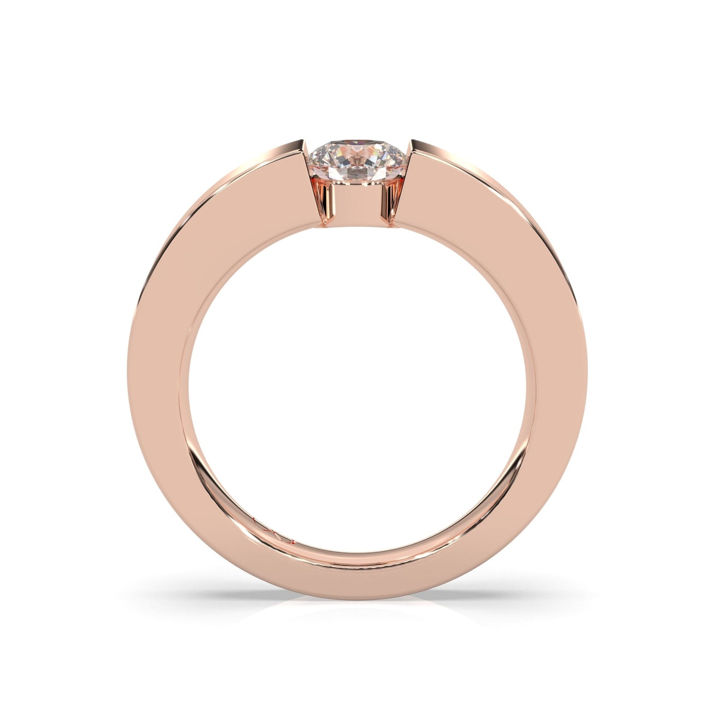 rose gold - round - poliert