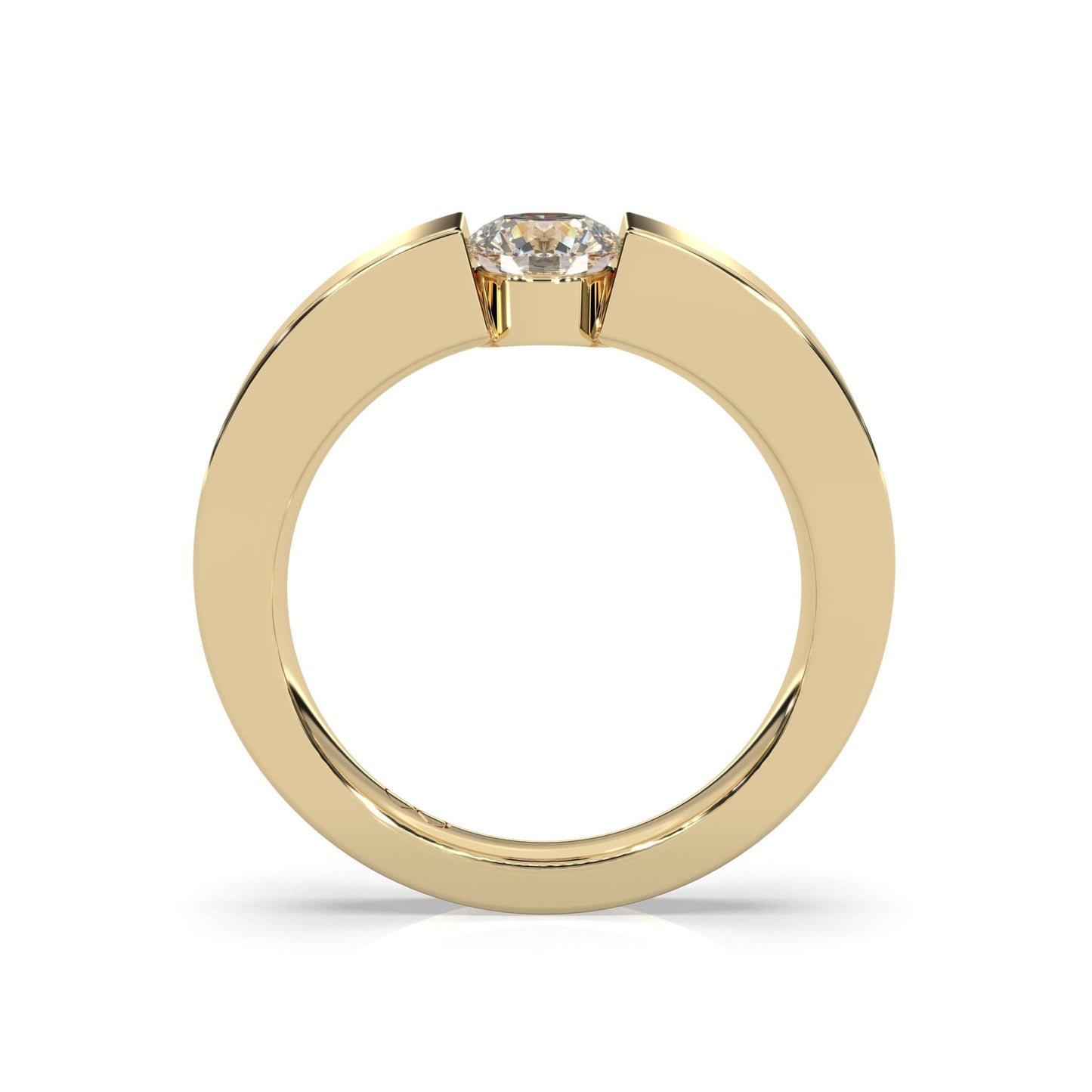 yellow gold - round - poliert