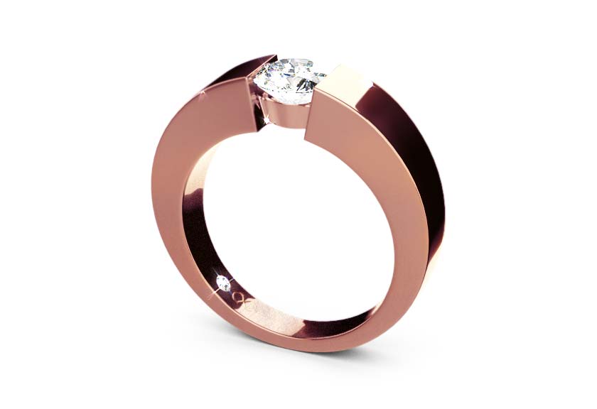 rose gold - round - poliert