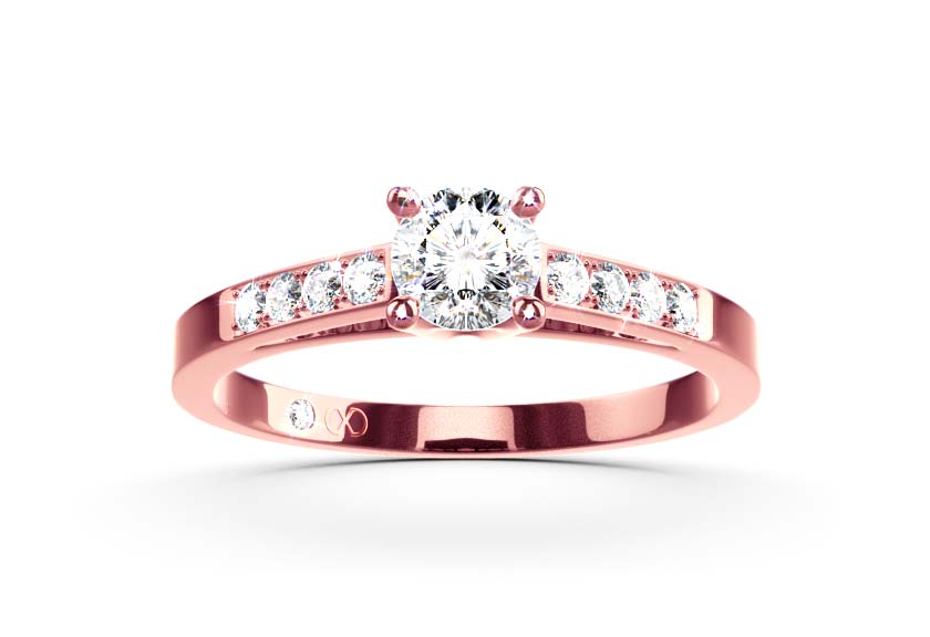 rose gold - round - poliert