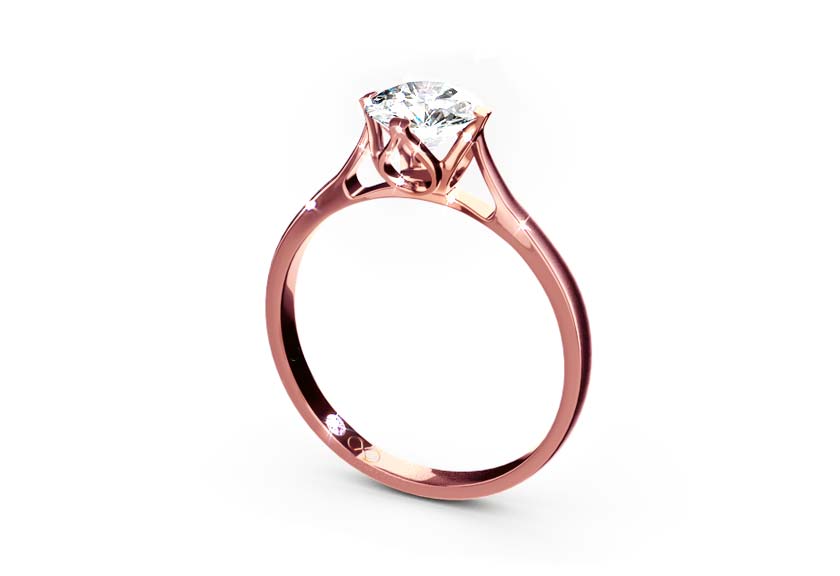 rose gold - round - mattiert