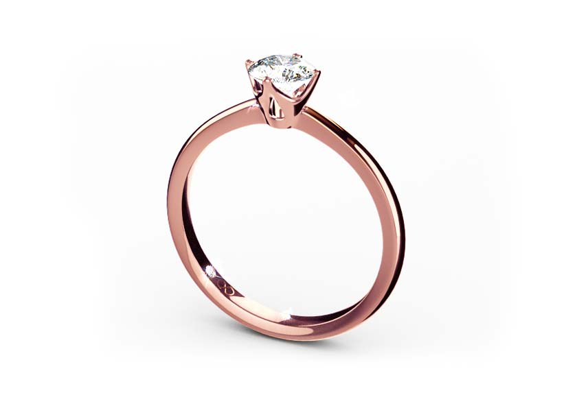 rose gold - round - poliert