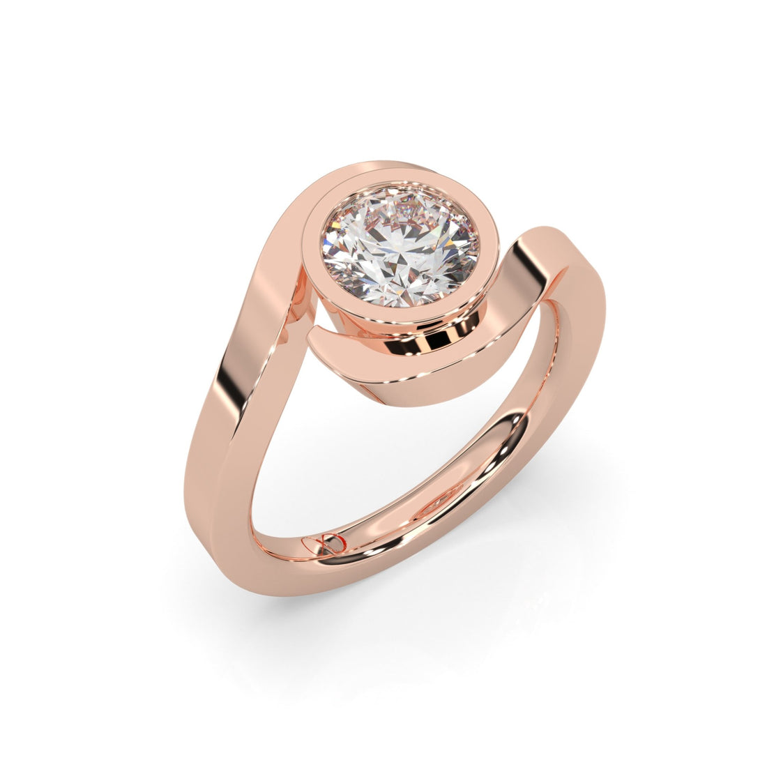 rose gold - round - poliert