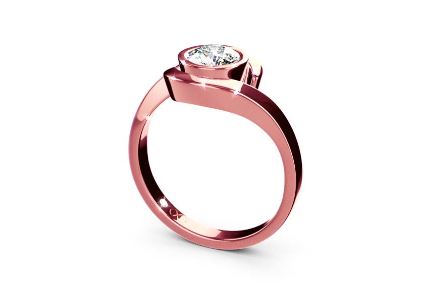 rose gold - round - poliert