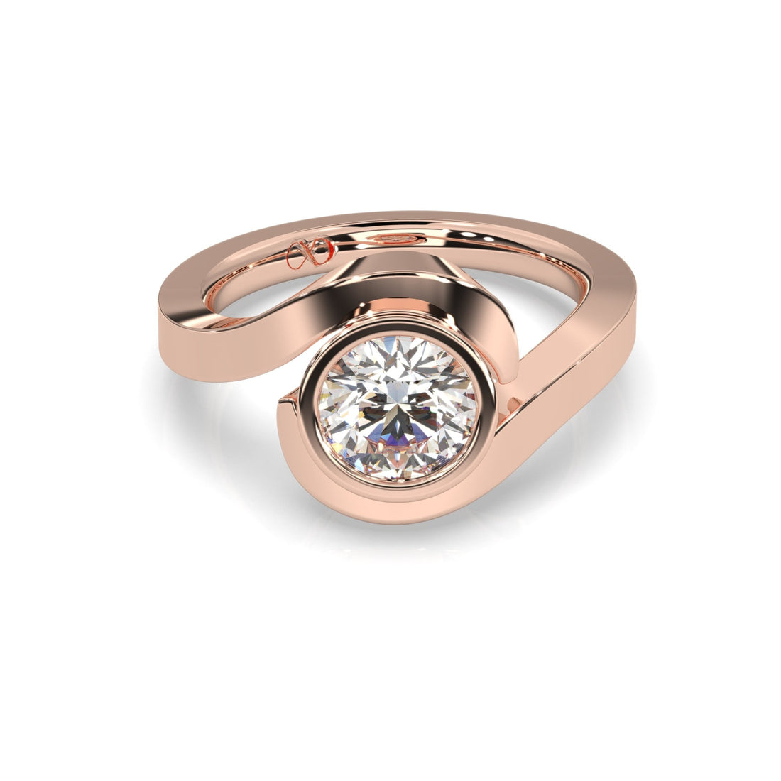 rose gold - round - poliert